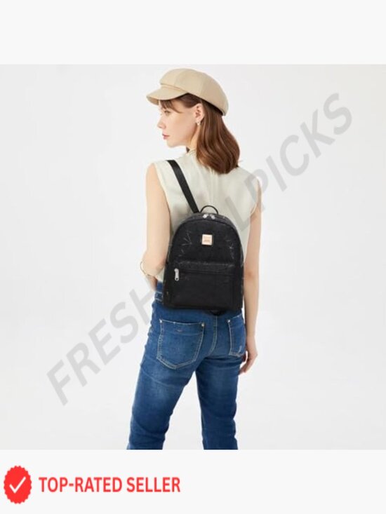 Mini Backpack Purse for Women Synthetic Leather Travel Daypack Lightweight Cute